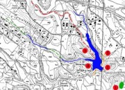 Planimetria su base CTR degli elementi riscontrati sul territorio della Selvotta